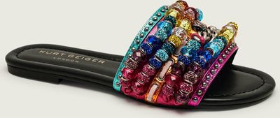 Klapki damskie Kurt Geiger ze sklepu: Gomez Fashion Store w kategorii: Klapki damskie - zdjęcie 874714-BD9-10338_KG262W000228012