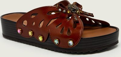 Klapki damskie na lato Kurt Geiger ze sklepu: Gomez Fashion Store w kategorii: Klapki damskie - zdjęcie 874714-BD9-10338_KG262W000231023