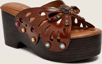 Kurt Geiger - Klapki damskie na lato ze sklepu: Gomez Fashion Store w kategorii: Klapki damskie - zdjęcie 874714-BD9-10338_KG262W000233004