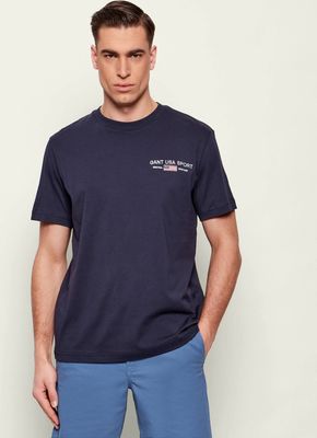 Gant - T-shirt męski casualowy ze sklepu: Gomez Fashion Store w kategorii: T-shirty męskie - zdjęcie 874714-BD9-10338_GA262M000042433