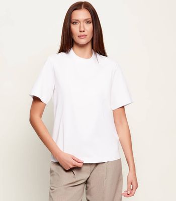 Bluzka damska na wiosnę casualowa BOSS BLACK ze sklepu: Gomez Fashion Store w kategorii: Bluzki damskie - zdjęcie 874714-BD9-10338_BB262W000025100