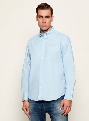 La Martina - Koszula męska z kołnierzykiem button down ze sklepu: Gomez Fashion Store w kategorii: Koszule męskie - zdjęcie 874714-BD9-10338_LR255M000022703