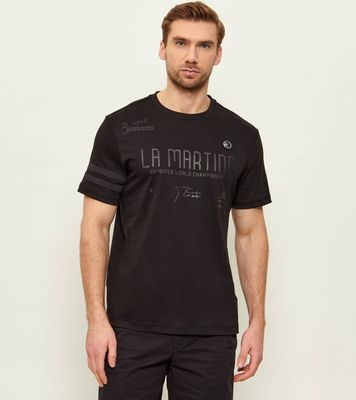La Martina - T-shirt męski ze sklepu: Gomez Fashion Store w kategorii: T-shirty męskie - zdjęcie 874714-BD9-10338_LR262M000021999