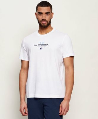 T-shirt męski La Martina ze sklepu: Gomez Fashion Store w kategorii: T-shirty męskie - zdjęcie 874714-BD9-10338_LR262M000022001