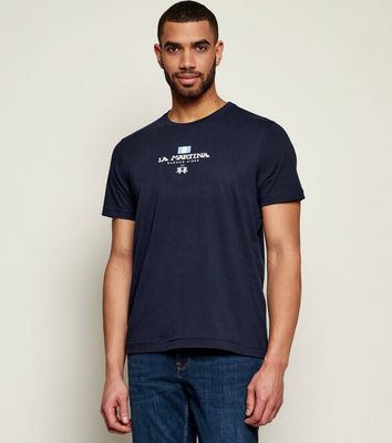 La Martina - T-shirt męski wiosenny ze sklepu: Gomez Fashion Store w kategorii: T-shirty męskie - zdjęcie 874714-BD9-10338_LR262M000022717
