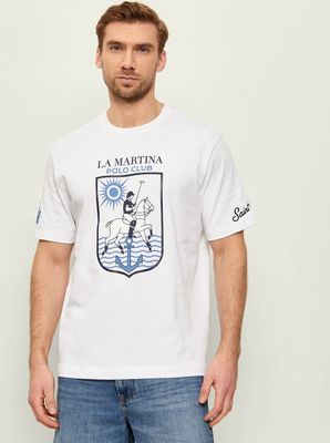 T-shirt męski La Martina ze sklepu: Gomez Fashion Store w kategorii: T-shirty męskie - zdjęcie 874714-BD9-10338_LR262M000023001
