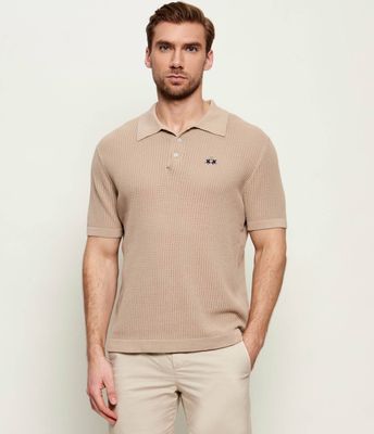 T-shirt męski na lato La Martina ze sklepu: Gomez Fashion Store w kategorii: T-shirty męskie - zdjęcie 874714-BD9-10338_LR262M000024801