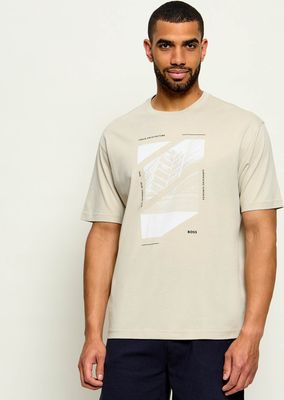 BOSS ORANGE - T-shirt męski wiosenny ze sklepu: Gomez Fashion Store w kategorii: T-shirty męskie - zdjęcie 874714-BD9-10338_BO264M000042271