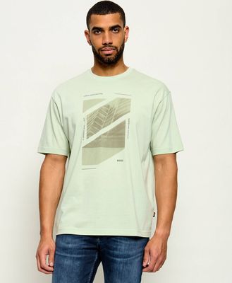 T-shirt męski wiosenny BOSS ORANGE ze sklepu: Gomez Fashion Store w kategorii: T-shirty męskie - zdjęcie 874714-BD9-10338_BO264M000042384