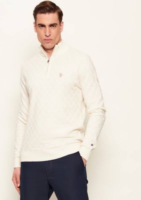 Sweter męski casualowy US Polo ASSN ze sklepu: Gomez Fashion Store w kategorii: Swetry męskie - zdjęcie 874714-BD9-10338_UO262M000025012