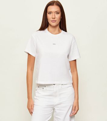 Bluzka damska na lato A.P.C. ze sklepu: Gomez Fashion Store w kategorii: Bluzki damskie - zdjęcie 874714-BD9-10338_A3262W000019017