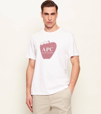 A.P.C. - T-shirt męski w stylu młodzieżowym ze sklepu: Gomez Fashion Store w kategorii: T-shirty męskie - zdjęcie 874714-BD9-10338_A3262M000005009