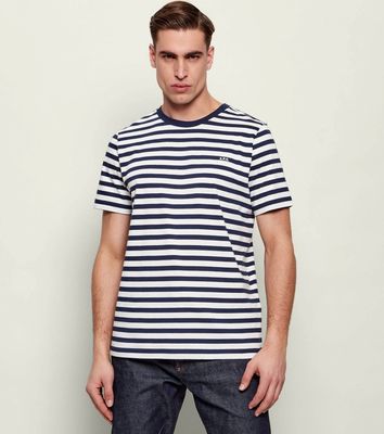 T-shirt męski na wiosnę A.P.C. ze sklepu: Gomez Fashion Store w kategorii: T-shirty męskie - zdjęcie 874714-BD9-10338_A3262M000015007