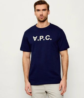 A.P.C. - T-shirt męski młodzieżowy ze sklepu: Gomez Fashion Store w kategorii: T-shirty męskie - zdjęcie 874714-BD9-10338_A3262M000019025