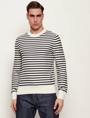 Sweter męski młodzieżowy A.P.C. ze sklepu: Gomez Fashion Store w kategorii: Swetry męskie - zdjęcie 874714-BD9-10338_A3262M000025027