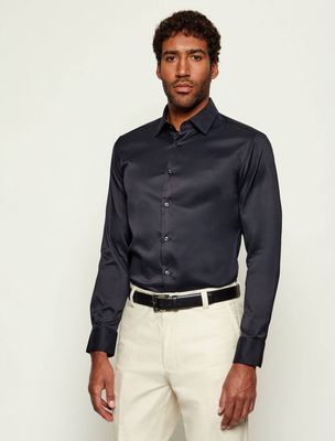 Koszula męska na jesień casualowa BOSS BLACK ze sklepu: Gomez Fashion Store w kategorii: Koszule męskie - zdjęcie 874714-BD9-10338_BB264M000018001
