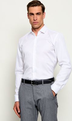 Koszula męska wiosenna BOSS BLACK ze sklepu: Gomez Fashion Store w kategorii: Koszule męskie - zdjęcie 874714-BD9-10338_BB264M000022100