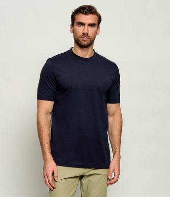 T-shirt męski casual na wiosnę BOSS BLACK ze sklepu: Gomez Fashion Store w kategorii: T-shirty męskie - zdjęcie 874714-BD9-10338_BB264M000082404