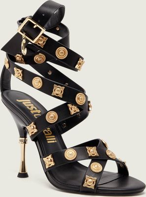 Sandały damskie na lato Just Cavalli ze sklepu: Gomez Fashion Store w kategorii: Sandały damskie - zdjęcie 874714-BD9-10338_CA262W000030899