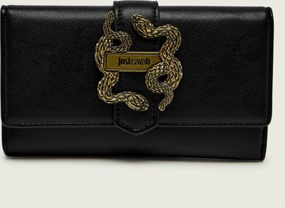 Portfel damski na zimę Just Cavalli ze sklepu: Gomez Fashion Store w kategorii: Portfele damskie - zdjęcie 874714-BD9-10338_CA262W000057899