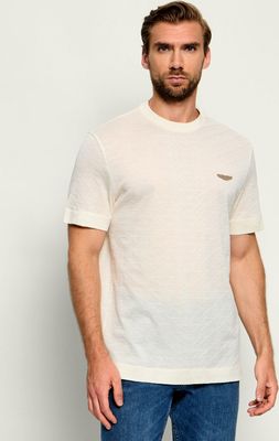 T-shirt męski casual BOSS BLACK ze sklepu: Gomez Fashion Store w kategorii: T-shirty męskie - zdjęcie 874714-BD9-10338_BB264M000178118