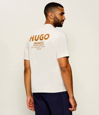 Hugo Blue - T-shirt męski na wiosnę ze sklepu: Gomez Fashion Store w kategorii: T-shirty męskie - zdjęcie 874714-BD9-10338_BJ264M000005126