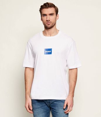 T-shirt męski na wiosnę Hugo Blue ze sklepu: Gomez Fashion Store w kategorii: T-shirty męskie - zdjęcie 874714-BD9-10338_BJ261M000033100