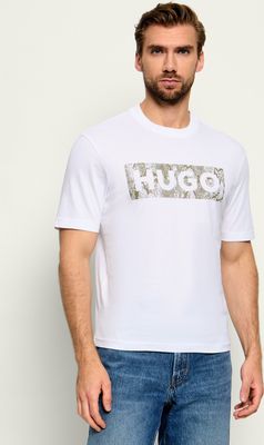 T-shirt męski na wiosnę Hugo Blue ze sklepu: Gomez Fashion Store w kategorii: T-shirty męskie - zdjęcie 874714-BD9-10338_BJ264M000018100