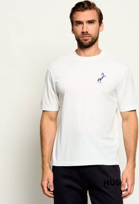 Hugo Blue - T-shirt męski na wiosnę ze sklepu: Gomez Fashion Store w kategorii: T-shirty męskie - zdjęcie 874714-BD9-10338_BJ264M000019121