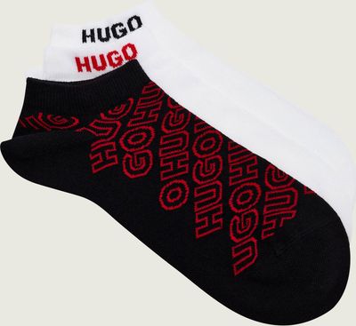 Skarpetki damskie w abstrakcyjnym wzorze Hugo Bodywear ze sklepu: Gomez Fashion Store w kategorii: Skarpetki damskie - zdjęcie 874714-BD9-10338_BZ264M000037960