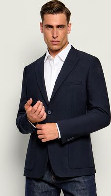 HUGO - Marynarka męska na jesień ze sklepu: Gomez Fashion Store w kategorii: Marynarki męskie - zdjęcie 874714-BD9-10338_BU264M000031405