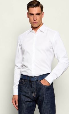Koszula męska wiosenna HUGO ze sklepu: Gomez Fashion Store w kategorii: Koszule męskie - zdjęcie 874714-BD9-10338_BU264M000035199