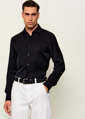 Koszula męska z klasycznym kołnierzykiem HUGO ze sklepu: Gomez Fashion Store w kategorii: Koszule męskie - zdjęcie 874714-BD9-10338_BU264M000036001