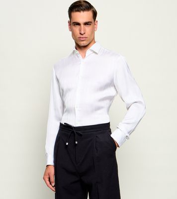 HUGO - Koszula męska z klasycznym kołnierzykiem ze sklepu: Gomez Fashion Store w kategorii: Koszule męskie - zdjęcie 874714-BD9-10338_BU264M000036199