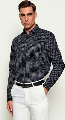 Koszula męska jesienna z klasycznym kołnierzykiem HUGO ze sklepu: Gomez Fashion Store w kategorii: Koszule męskie - zdjęcie 874714-BD9-10338_BU264M000042405