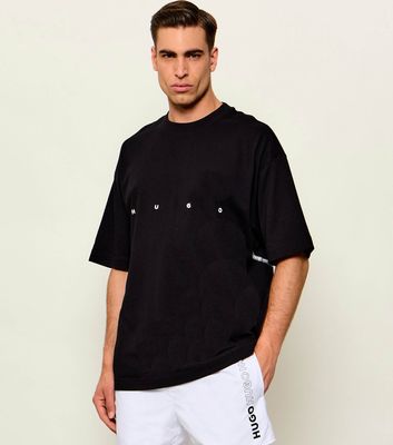 T-shirt męski casual wiosenny HUGO ze sklepu: Gomez Fashion Store w kategorii: T-shirty męskie - zdjęcie 874714-BD9-10338_BU264M000076001