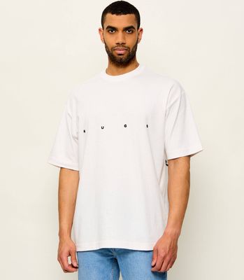 HUGO - T-shirt męski ze sklepu: Gomez Fashion Store w kategorii: T-shirty męskie - zdjęcie 874714-BD9-10338_BU264M000076102