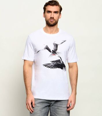T-shirt męski HUGO ze sklepu: Gomez Fashion Store w kategorii: T-shirty męskie - zdjęcie 874714-BD9-10338_BU264M000081100