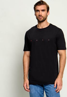 T-shirt męski casual HUGO ze sklepu: Gomez Fashion Store w kategorii: T-shirty męskie - zdjęcie 874714-BD9-10338_BU264M000087001