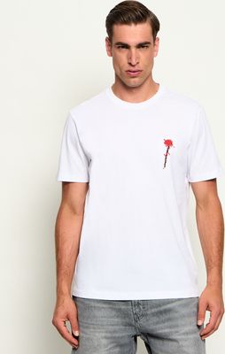 T-shirt męski casual HUGO ze sklepu: Gomez Fashion Store w kategorii: T-shirty męskie - zdjęcie 874714-BD9-10338_BU264M000089100