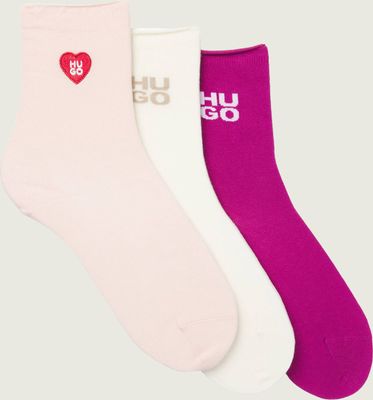 Skarpetki damskie z nadrukami Hugo Bodywear ze sklepu: Gomez Fashion Store w kategorii: Skarpetki damskie - zdjęcie 874714-BD9-10338_BZ264W000026962