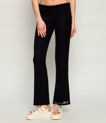 Spodnie damskie na lato Karl Lagerfeld Jeans ze sklepu: Gomez Fashion Store w kategorii: Spodnie damskie - zdjęcie 874714-BD9-10338_KL262W000040666