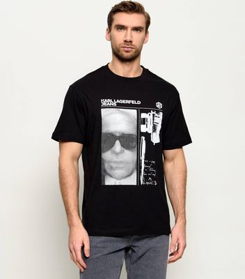 T-shirt męski w stylu młodzieżowym Karl Lagerfeld Jeans ze sklepu: Gomez Fashion Store w kategorii: T-shirty męskie - zdjęcie 874714-BD9-10338_KJ262M000008002