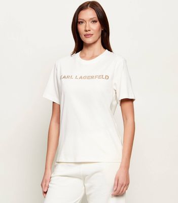 Bluzka damska młodzieżowa Karl Lagerfeld ze sklepu: Gomez Fashion Store w kategorii: Bluzki damskie - zdjęcie 874714-BD9-10338_KL262W000075C48