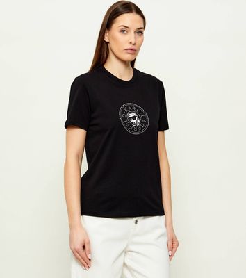 Bluzka damska na wiosnę letnia Karl Lagerfeld ze sklepu: Gomez Fashion Store w kategorii: Bluzki damskie - zdjęcie 874714-BD9-10338_KL262W000079666