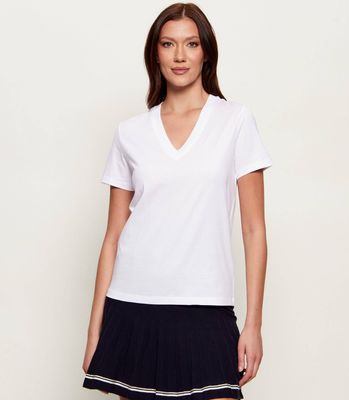 Bluzka damska na lato Karl Lagerfeld ze sklepu: Gomez Fashion Store w kategorii: Bluzki damskie - zdjęcie 874714-BD9-10338_KL262W000084100