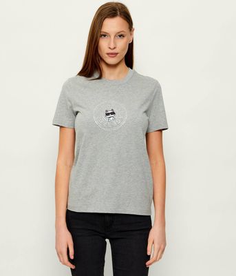 Bluzka damska na lato Karl Lagerfeld ze sklepu: Gomez Fashion Store w kategorii: Bluzki damskie - zdjęcie 874714-BD9-10338_KL262W000087155