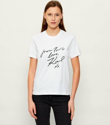 Bluzka damska letnia Karl Lagerfeld ze sklepu: Gomez Fashion Store w kategorii: Bluzki damskie - zdjęcie 874714-BD9-10338_KL262W000088100