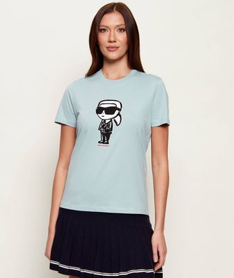 Bluzka damska na lato Karl Lagerfeld ze sklepu: Gomez Fashion Store w kategorii: Bluzki damskie - zdjęcie 874714-BD9-10338_KL262W000092E53