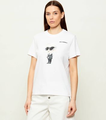 Bluzka damska na lato Karl Lagerfeld ze sklepu: Gomez Fashion Store w kategorii: Bluzki damskie - zdjęcie 874714-BD9-10338_KL262W000093100